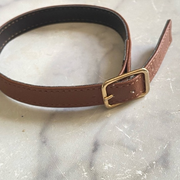 VINTAGE Horse Collar Style Leather Bracelet - Picture 4 of 9